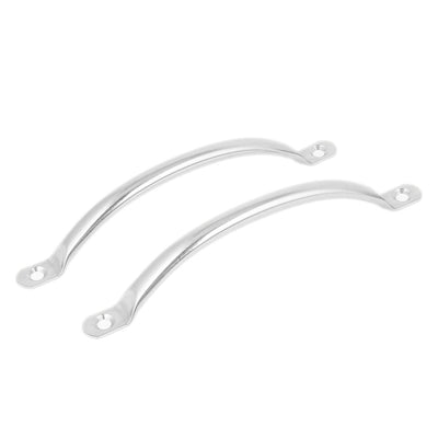 Harfington Uxcell Door Cupboard Stainless Steel Arch Style Pull Handle Silver Tone 144x11x25mm 4pcs