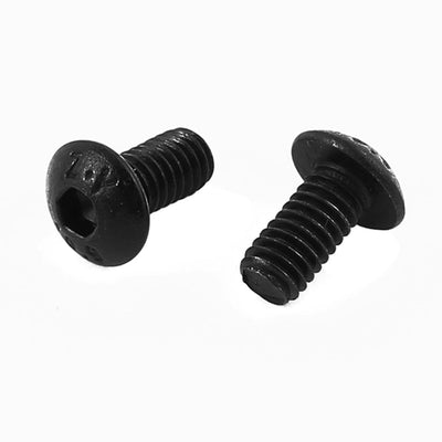 Harfington Uxcell 100Pcs Black M4 x 8mm Alloy Steel Hex Socket Button Head Machine Screws Bolts