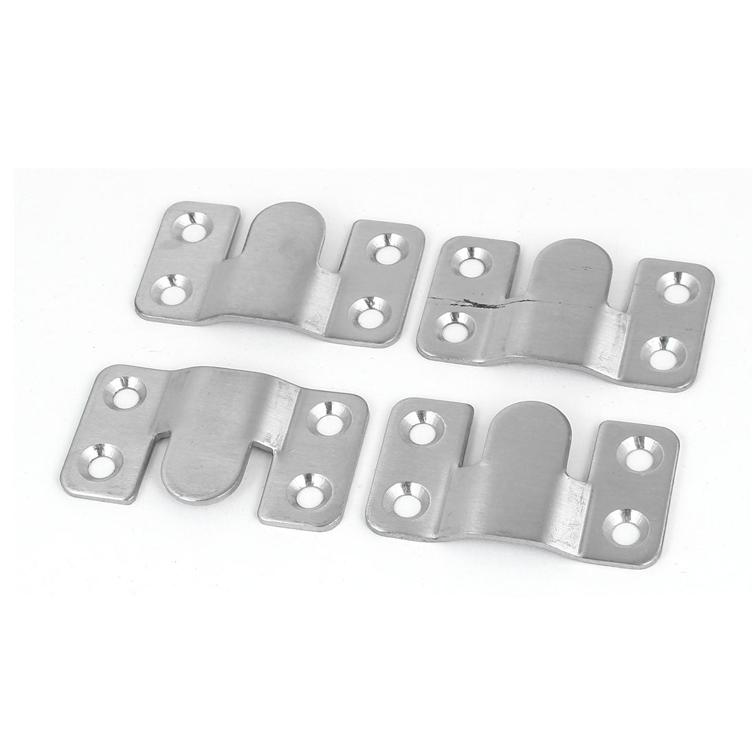 uxcell Uxcell 53mm x 30mm Iron Photo Frame Sofa Sectional Connector Bracket 4pcs
