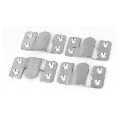 uxcell Uxcell 53mm x 30mm Iron Photo Frame Sofa Sectional Connector Bracket 4pcs