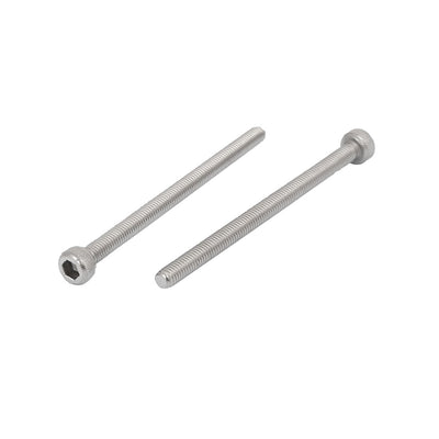 Harfington Uxcell M4x50mm Thread 304 Stainless Steel Hex Socket Head Cap Screw Bolt DIN912 35pcs