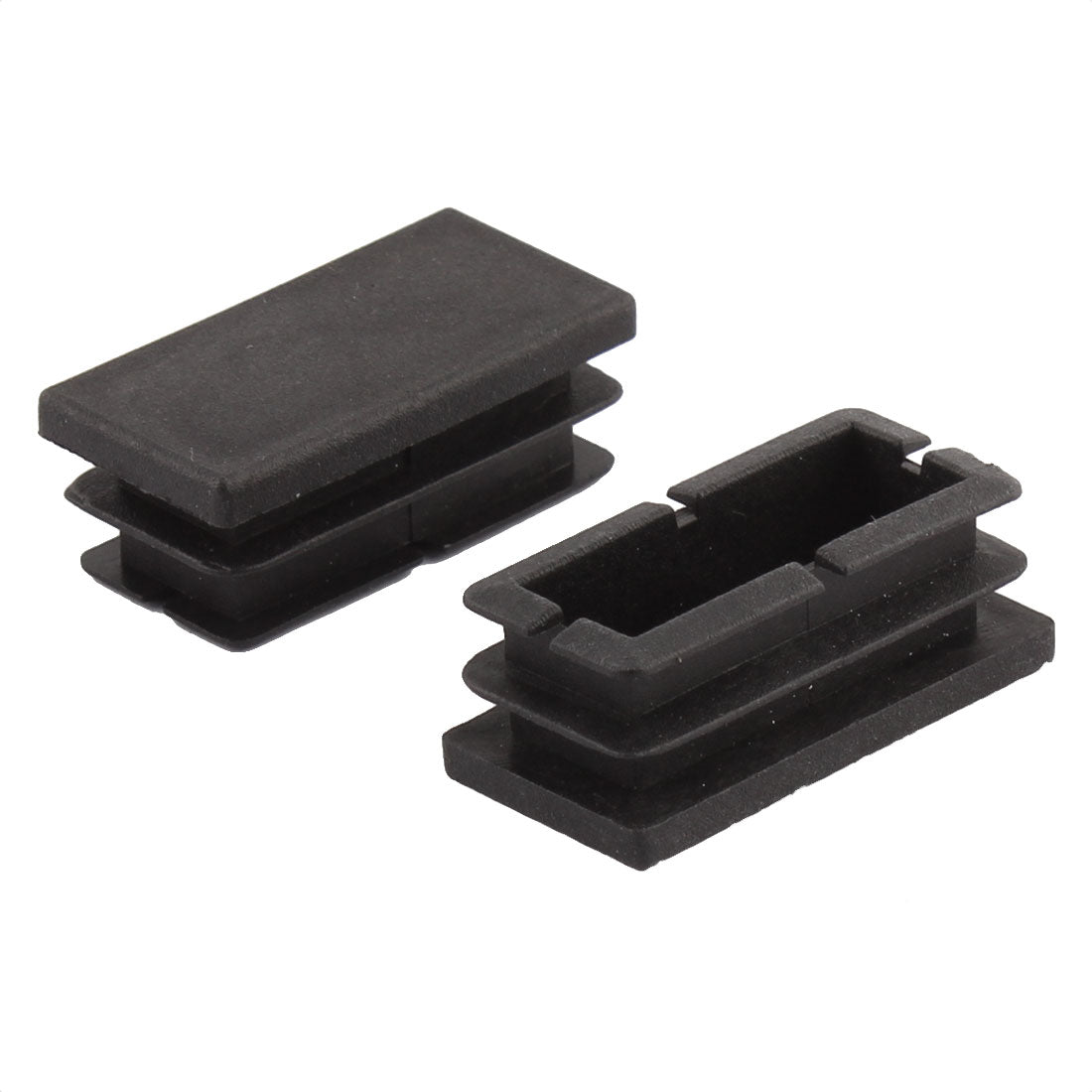 uxcell Uxcell Table Chair Legs Feet Plastic Rectangle Tubing Tube Inserts Caps Covers 40 x 20mm 60pcs