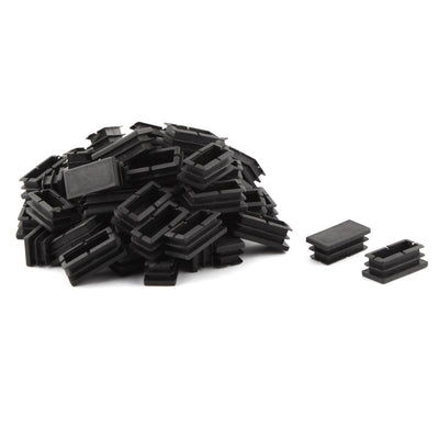 Harfington Uxcell Table Chair Legs Feet Plastic Rectangle Tubing Tube Inserts Caps Covers 40 x 20mm 60pcs