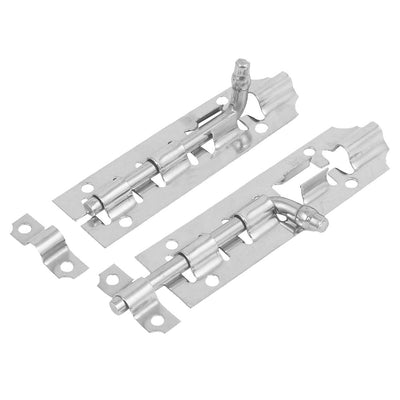 Harfington Uxcell Household Door 4" Long Stainless Steel Slide Latch Barrel Bolt Security Lock 20pcs