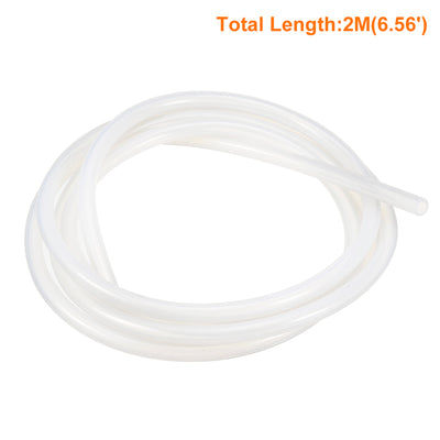 Harfington Silicone Tube 2 M Flexible Silicone Rubber Tubing Water Air Hose Pipe for Pump Transfer