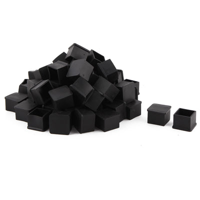 Harfington Uxcell Furniture Chair Table Rubber Square Shape Leg Foot Covers Black 30 x 30mm 60 PCS