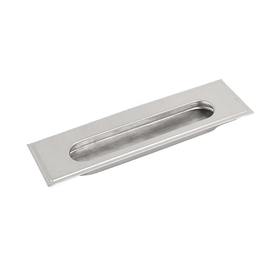 Harfington Uxcell 142mmx42mmx10mm Stainless Steel Recessed Rectangular Flush Pull Handle