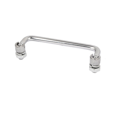 Harfington Uxcell Cupboard Metal Foldable Arch Style Pull Handle Silver Tone 140mm Length 1pcs