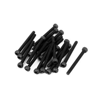 Harfington Alloy Steel Hex Socket Head Knurled Cap Screw Bolt Pcs