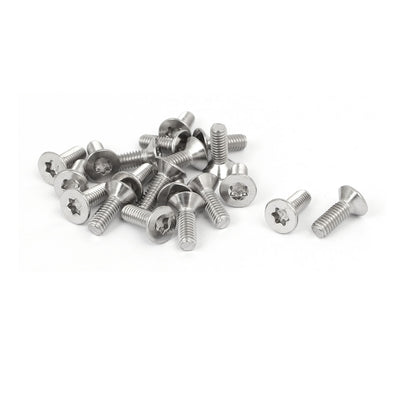 uxcell Uxcell Flat Head Torx Screws M4*12mm 316SUS 20pcs