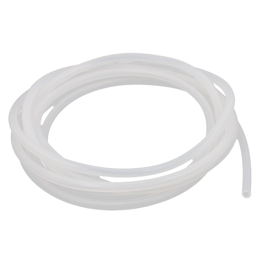uxcell Uxcell 2mm x 4mm Silicone Translucent Tube Water Air Pump Hose Pipe 2 Meter 6.5Ft Long