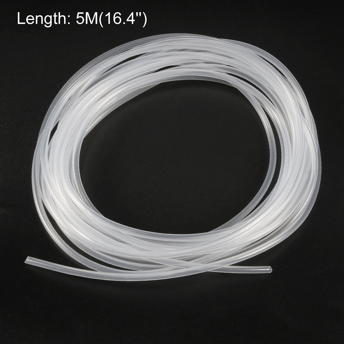 Harfington Silicone Tube 5M Flexible Silicone Rubber Tubing Water Air Hose Pipe for Pump Transfer