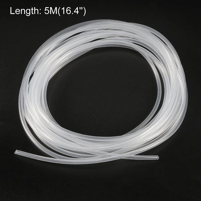 Harfington Silicone Tube 5M Flexible Silicone Rubber Tubing Water Air Hose Pipe for Pump Transfer