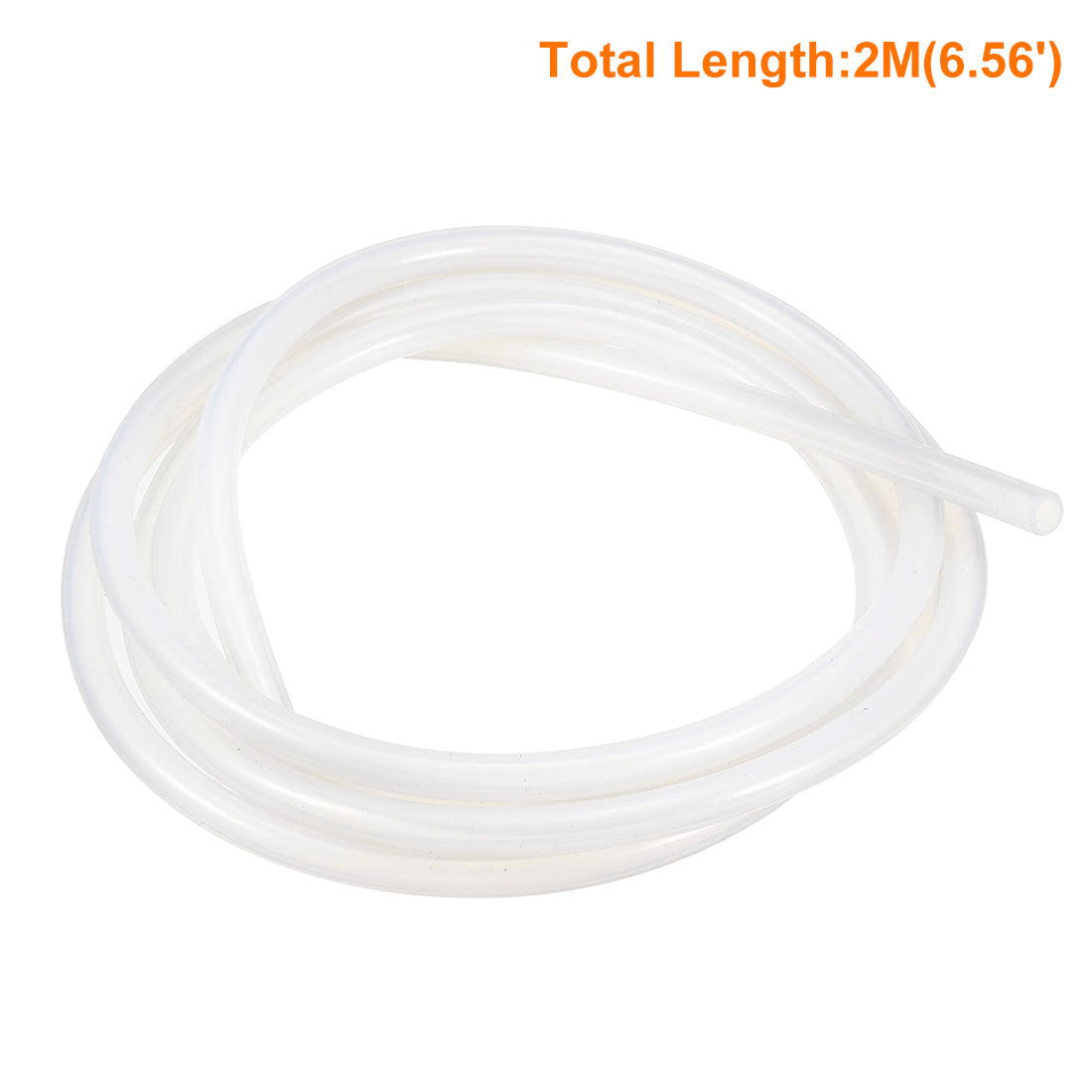 Harfington Silicone Tube 2 M Flexible Silicone Rubber Tubing Water Air Hose Pipe for Pump Transfer