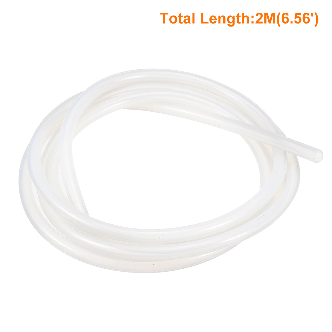 Harfington Silicone Tube 2 M Flexible Silicone Rubber Tubing Water Air Hose Pipe for Pump Transfer