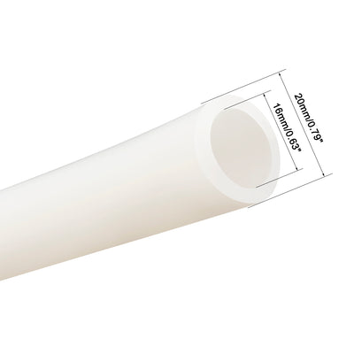 Harfington Silicone Tube 1 Meter Flexible Silicone Rubber Tubing Water Air Hose Pipe for Pump Transfer