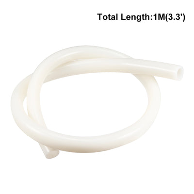Harfington Silicone Tube 1 Meter Flexible Silicone Rubber Tubing Water Air Hose Pipe for Pump Transfer