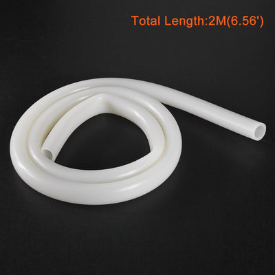 Harfington Silicone Tube 2 M Flexible Silicone Rubber Tubing Water Air Hose Pipe for Pump Transfer
