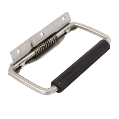 Harfington Uxcell Cabinet Door Box Metal 90 Degree Spring Loaded Folding Pull Handle Puller 3 Mounting Holes