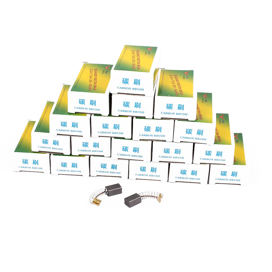 uxcell Uxcell 20 Pairs 12x7x6mm Carbon Brushes Power Tool for Electric Hammer Drill Motor