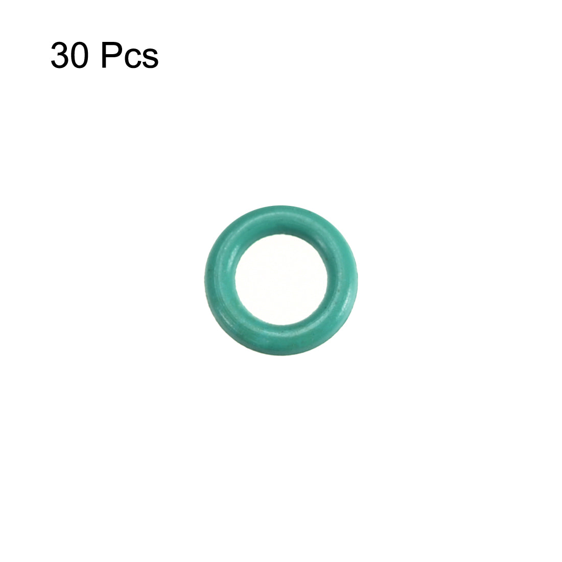 uxcell Uxcell 30Pcs 5mm x 1mm FKM O-rings Heat Resistant Sealing Ring Grommets Green