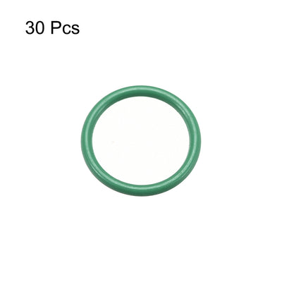 Harfington Uxcell 30Pcs 10mm x 1mm FKM Fluoro Rubber O-rings Heat Resistant Sealing Ring Grommets
