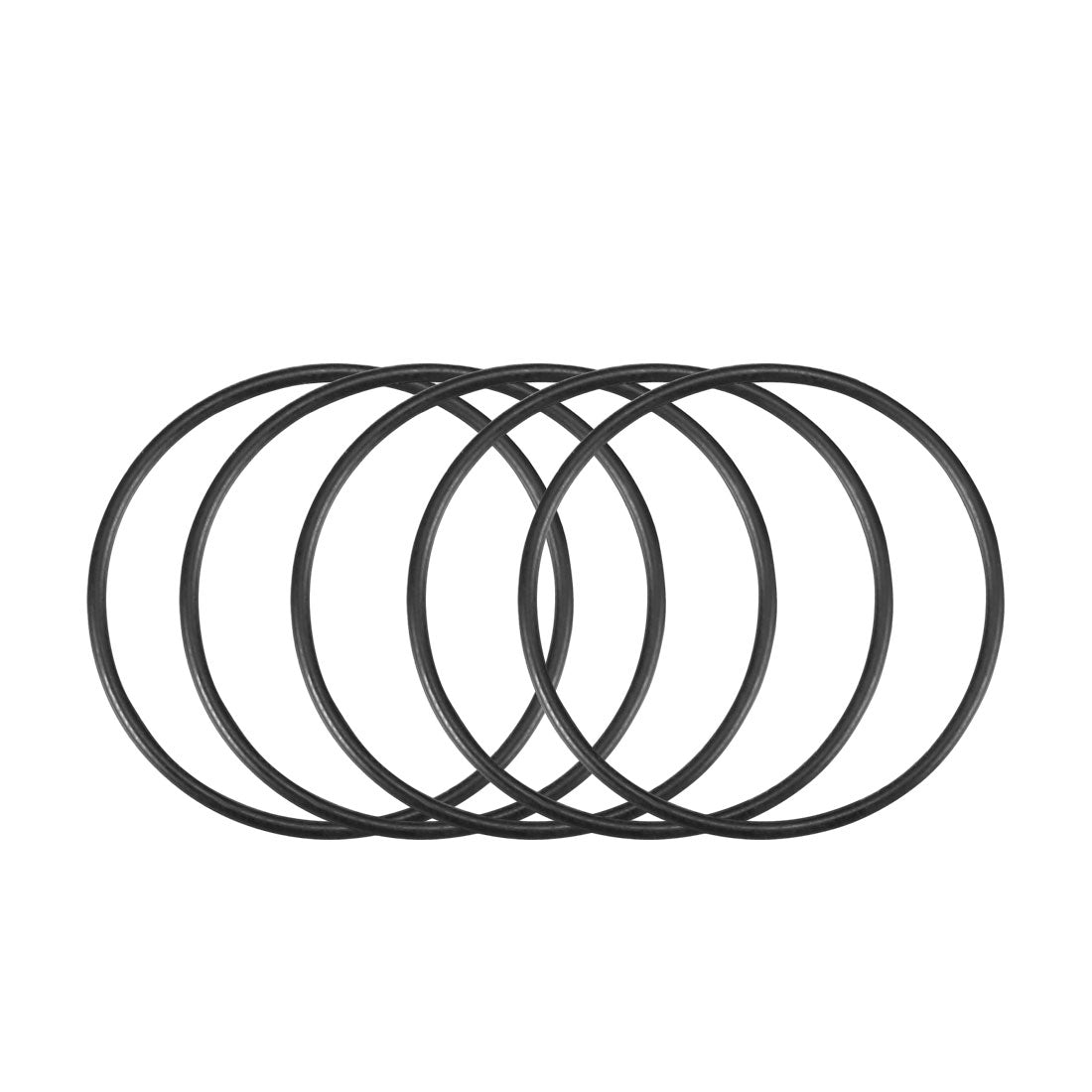 uxcell Uxcell 50Pcs 24x1mm Nitrile Rubber O-rings Heat Resistant Sealing Ring Grommets Black