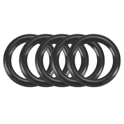 uxcell Uxcell 50Pcs 8x1.2mm Nitrile Rubber O-rings Heat Resistant Sealing Ring Grommets Black