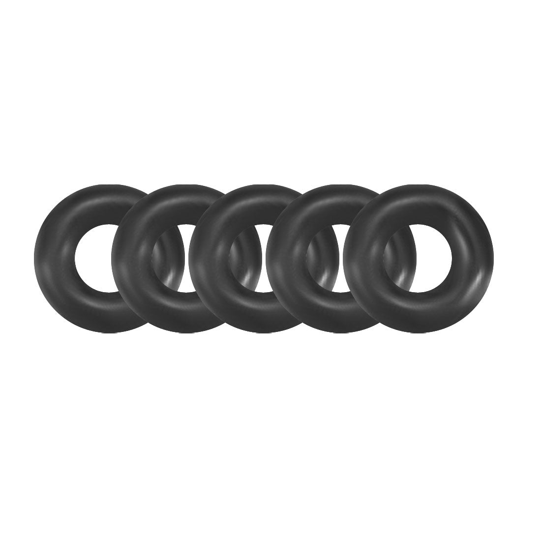 uxcell Uxcell 50Pcs 4.2x1.2mm Nitrile Rubber O-rings Heat Resistant Sealing Ring Grommet Black