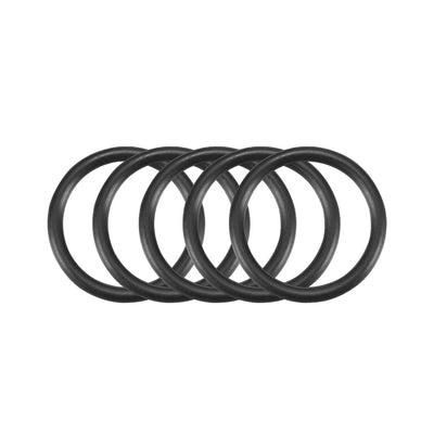 uxcell Uxcell 50Pcs Black 15mm x 1.5mm Nitrile Rubber O Ring Oil Resistant Sealing Grommets