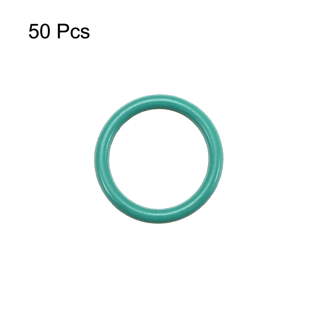 uxcell Uxcell 50Pcs 9mm x 1mm FKM Nitrile Rubber O-rings Heat Resistant Sealing Ring Grommets Green