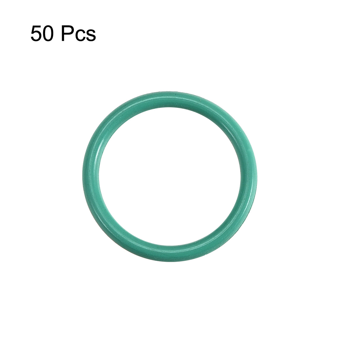 uxcell Uxcell 50Pcs 10mm x 1mm FKM Nitrile Rubber O-rings Heat Resistant Sealing Ring Grommets Green