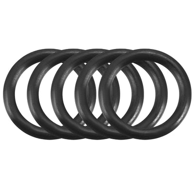 uxcell Uxcell 100Pcs Black 7mm x 1mm Nitrile Rubber O Ring NBR Oil Sealing Grommets