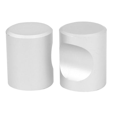 Harfington Uxcell Wardrobe Drawer Door Aluminium Alloy Pull Handle Knob Silver Tone 4pcs