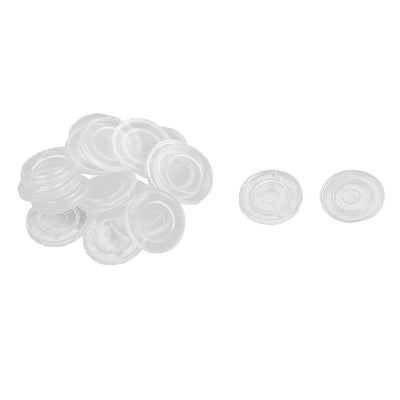 Harfington Uxcell Home Furniture Rubber Round Glass Tea Table Non Slip Dash Mat Pads Clear 20pcs