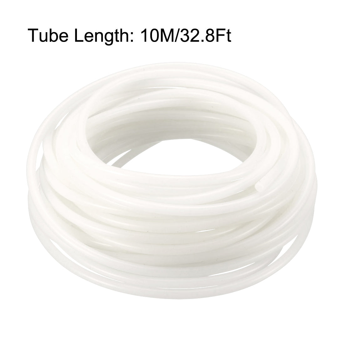 uxcell Uxcell 2mm x 4mm Creamy-white Silicone Tube DIY Hose Pipe 10 Meter Long