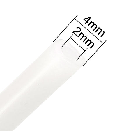 uxcell Uxcell 2mm x 4mm Creamy-white Silicone Tube DIY Hose Pipe 10 Meter Long