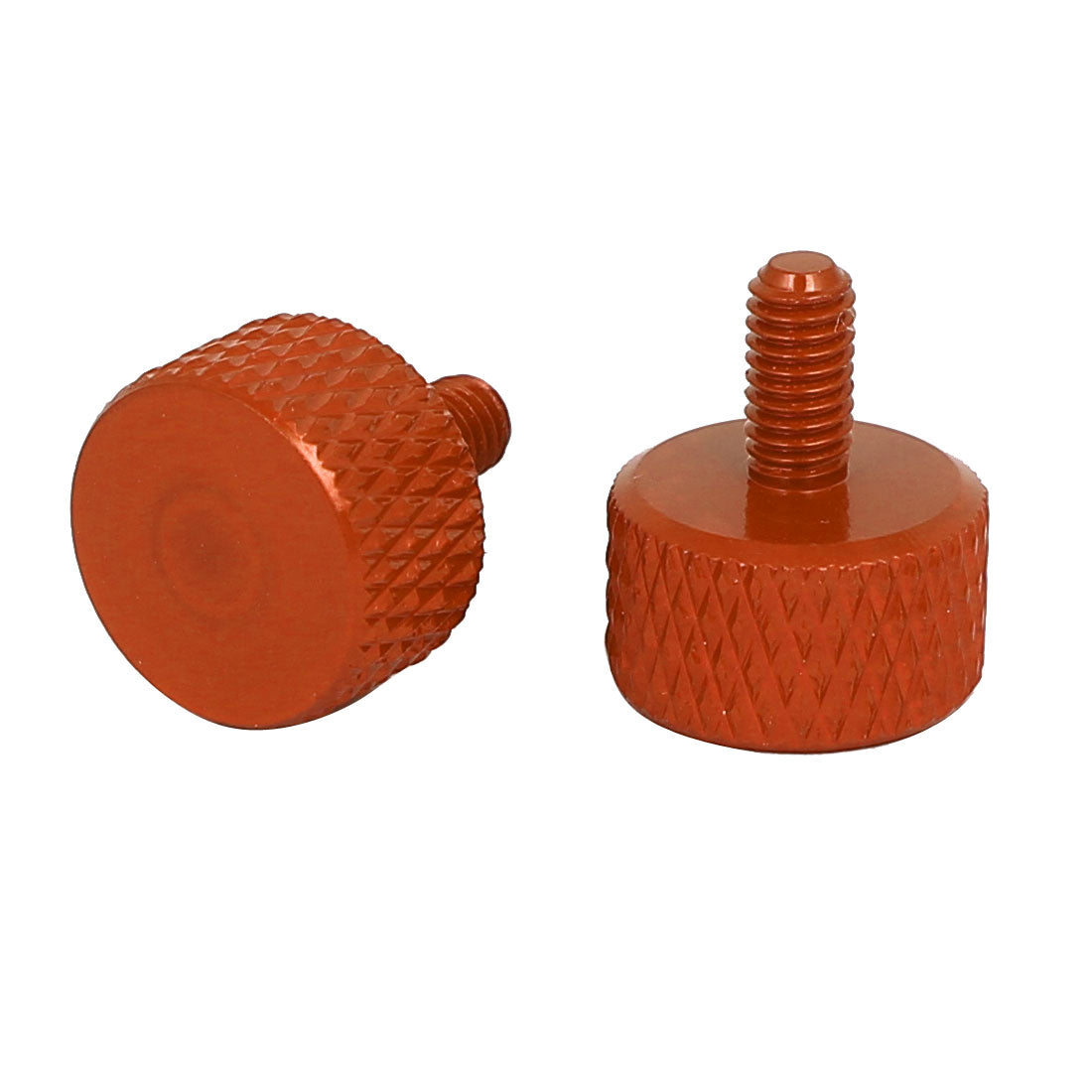 uxcell Uxcell Computer PC Graphics Card Aluminum Alloy Knurled Thumb Screws Orange M3x6mm 4pcs