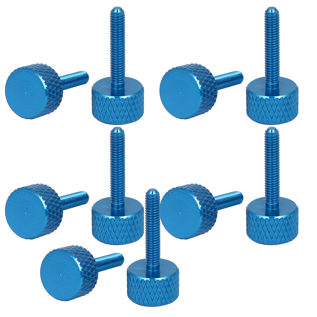 uxcell Uxcell Computer PC Graphics Card Knurled Head Thumb Screws Sky Blue M3x16mm 10pcs