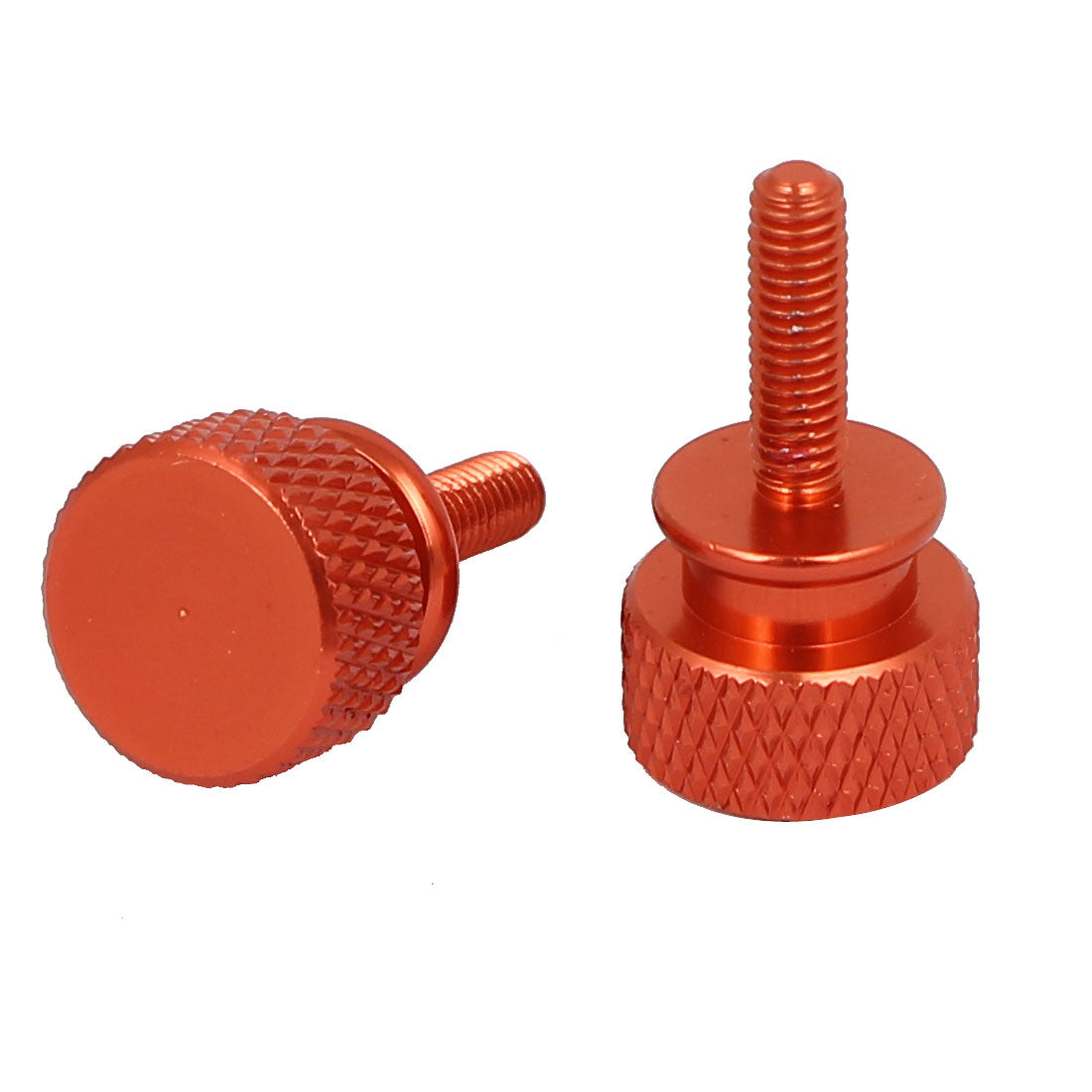uxcell Computer PC Case Fully Threaded Knurled Thumb Screws Orange M3.5x12mm 10pcs