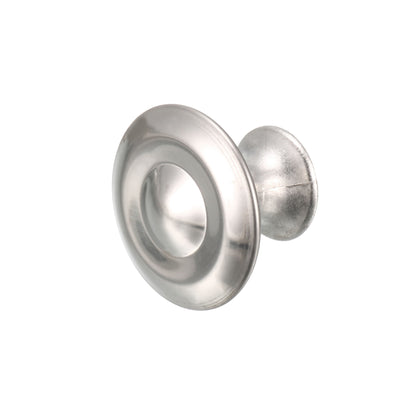 Harfington Uxcell Cabinet Drawer Single Hole Round Pull Knobs Silver Tone 27mmx21mm 20pcs