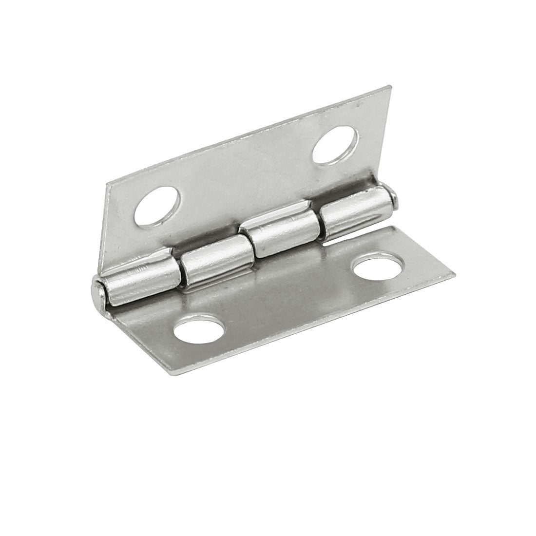 uxcell Uxcell Jewelry Box Case Door Foldable Hinges Silver Tone 18mm Length 10PCS