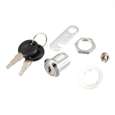 Harfington Drawer Cabinet Door Keyed Alike Cam Lock 19mm x 20mm Thread w 2 Keys