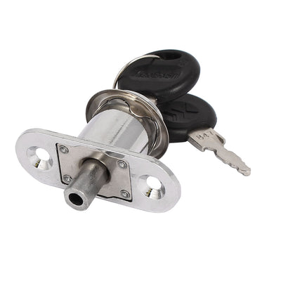 Harfington Uxcell Cabinet Cupboard Sliding Door Keyed Different Security Lock 19mm x 24mm Cylinder