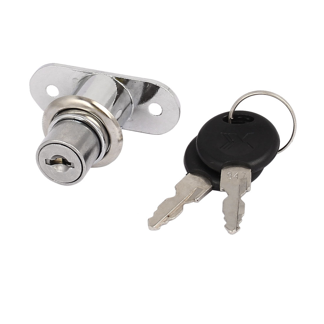 uxcell Uxcell Cabinet Cupboard Sliding Door Keyed Different Security Lock 19mm x 24mm Cylinder