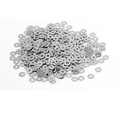 uxcell Uxcell M1.4 x 4mm x 0.3mm Nickel Plated Flat Washers Spacers Fastener 400PCS