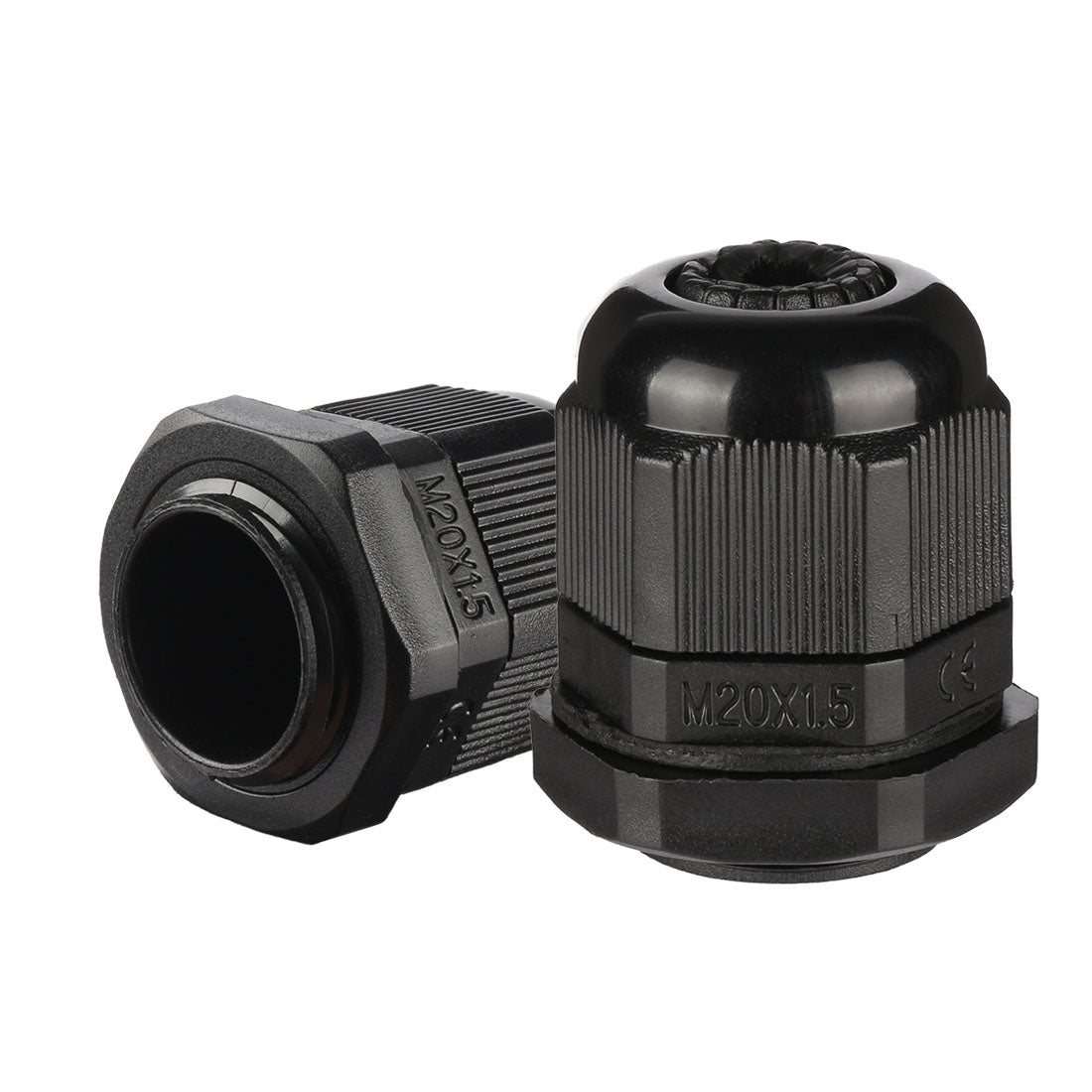 Harfington 10 Pcs M20 Waterproof IP68 Nylon Cable Gland Joint Adjustable Locknut for 6mm-12mm Dia Cable Wire