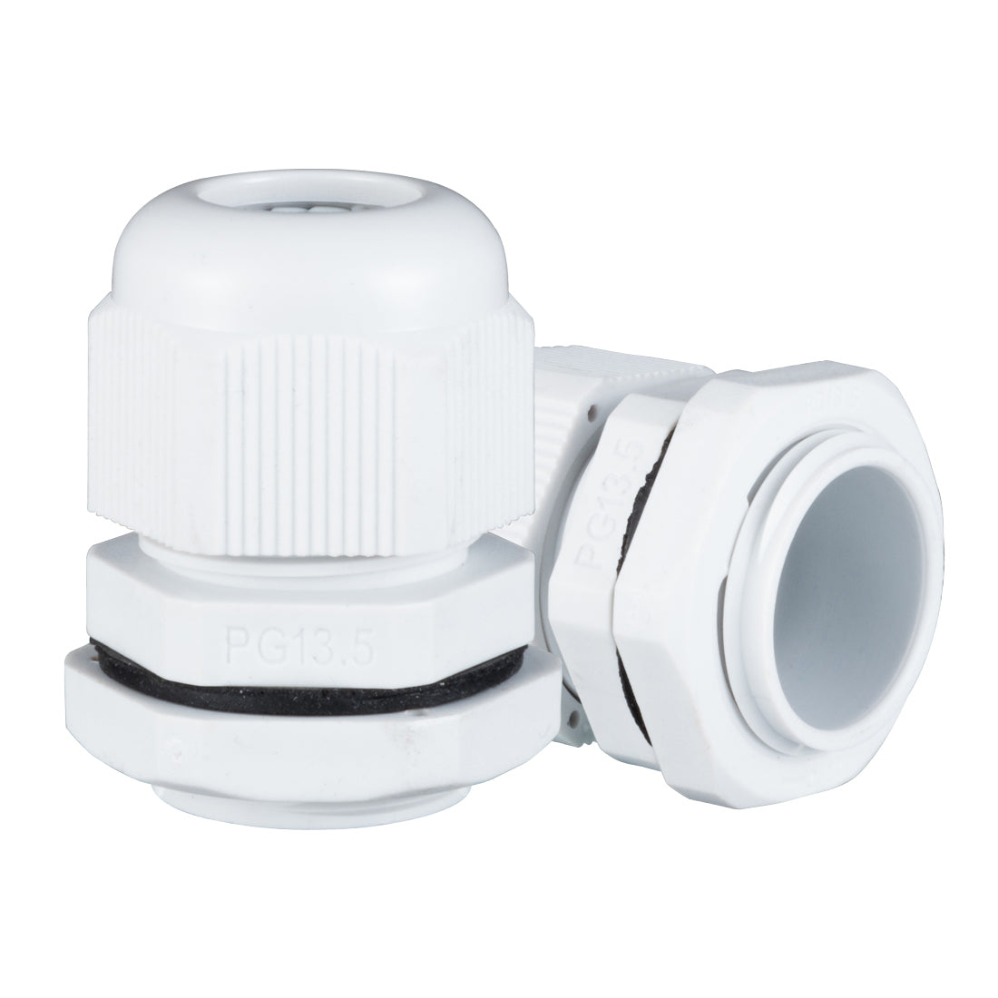 Harfington 10 Pcs PG13.5 Waterproof Nylon Cable Gland Joint Adjustable Connector for 6mm-12mm Dia Cable Wire