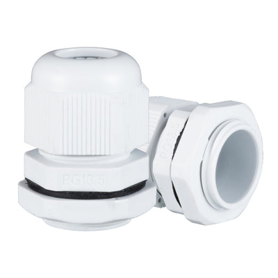 Harfington 10 Pcs PG13.5 Waterproof Nylon Cable Gland Joint Adjustable Connector for 6mm-12mm Dia Cable Wire