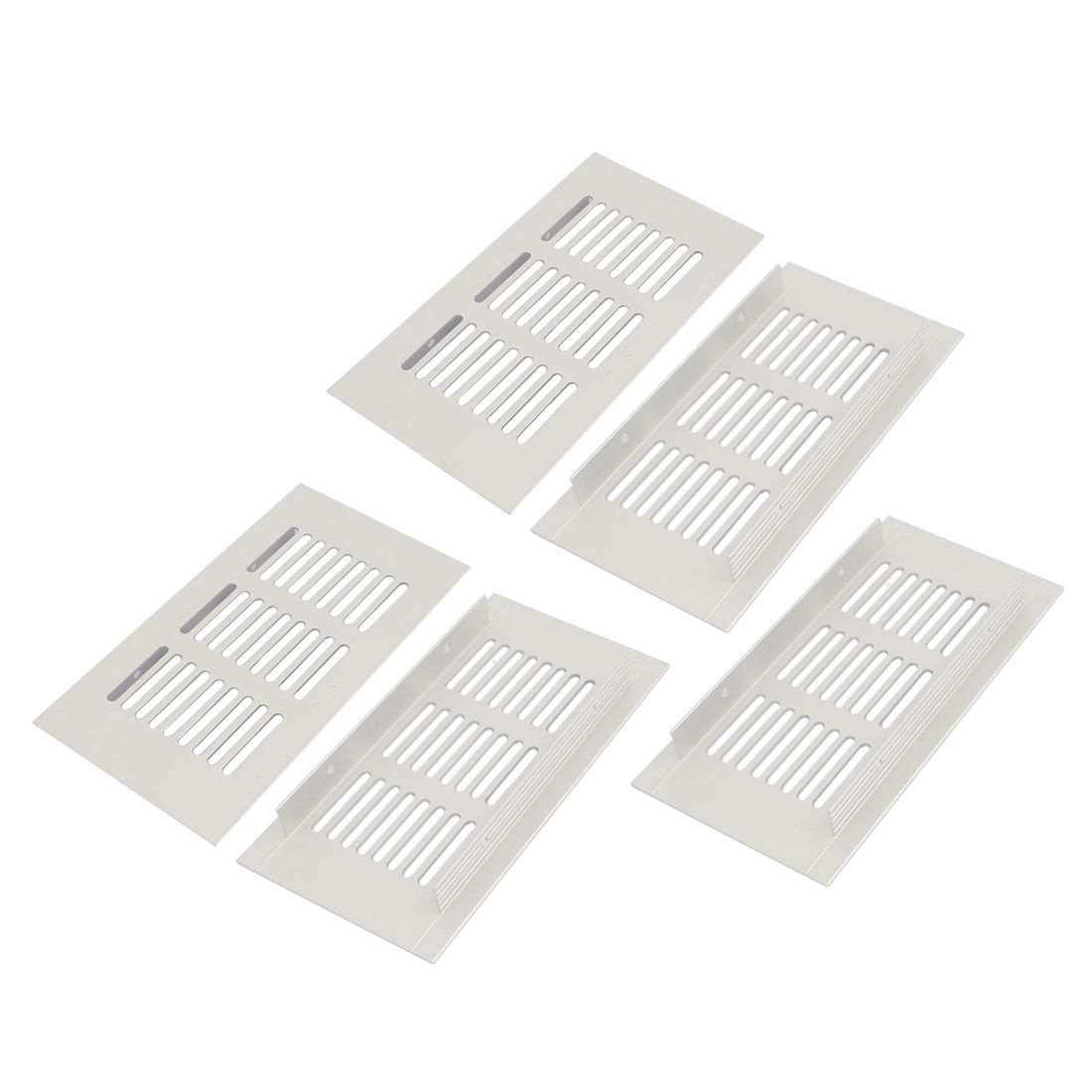 uxcell Uxcell Wardrobe Cabinet Aluminum Alloy Air Vent Ventilation Grille 150mmx80mmx15mm 5pcs